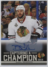 2025-26 UD Chicago Blackhawks Centennial Capturing Champion Auto Brent Seabrook