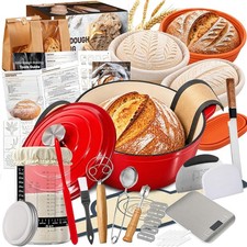 Sourdough Starter Kit with Dutch Oven - Complete Bread Baking Supplies Kit