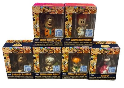 Funko Minis The Flintstones Complete Set of 6 Vinyl Figures - New