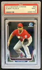 2014 Bowman Chrome Albert Pujols #83 Angels PSA 9