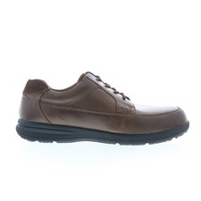 Nunn Bush Cam Moc Toe Mens Brown Wide Oxfords  Lace Ups Casual Shoes