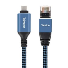 USB C to Ethernet Cable 15Ft Type C to RJ45 Gigabit Cord for Laptop PC Router