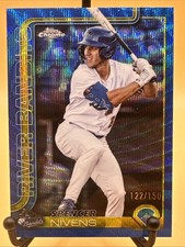 2025 Topps Pro Debut Chrome Blue Wave Refractor Spencer Nivens #PDC-72 /150