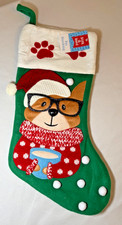17 inch Christmas 3D Pet Dog Stocking NEW