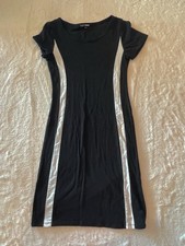 Fashion Nova Women's Sporty Bodycon Black & White Dress - Size Medium