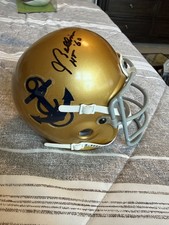 Joe Bellino Autographed Navy Midshipmen Mini Helmet W/ HT- Tristar Authenticated
