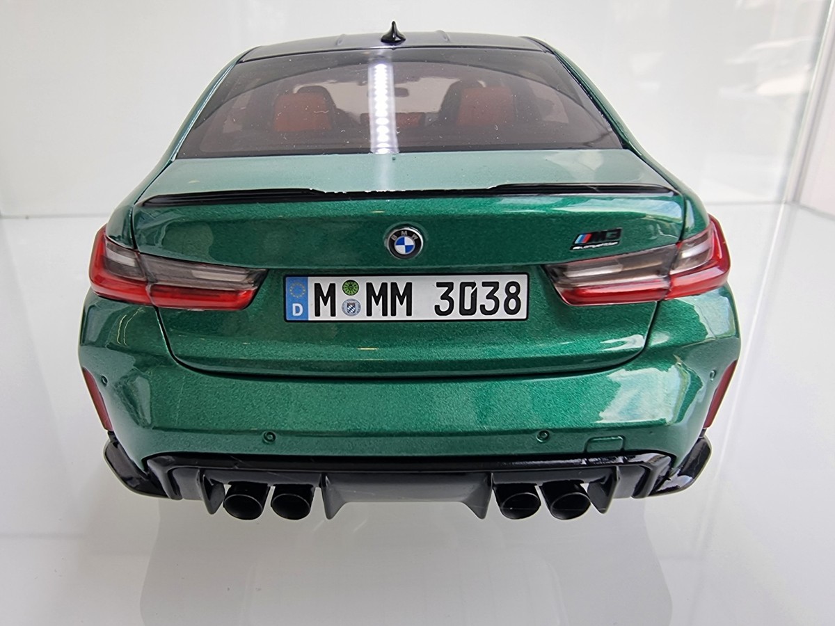 NEW MINICHAMPS MINIATURE BMW M3 G80 ISLE OF MAN GREEN MODEL 1:18