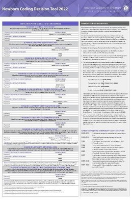 Newborn Coding Decision Tool 2022 by American Academy of Pediatrics Commit Cards