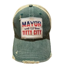 Popfizzy Funny Vintage Trucker Hats for Men, Adult Humor Caps