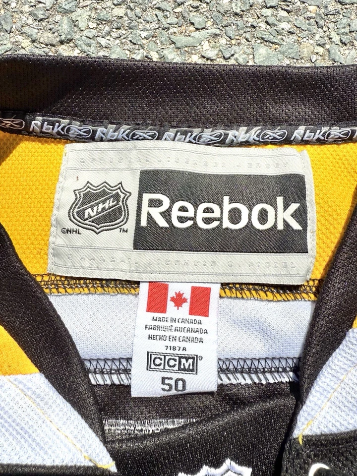 Camiseta deportiva de hockey profesional auténtica Reebok CCM Boston Bruins Tyler Seguin NHL talla 50 Foto 3 de 4