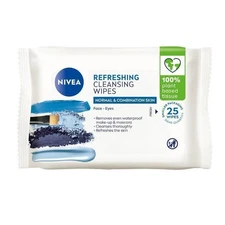 Nivea Cleansing Wipes Normal & Combination Skin, 25 Count