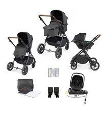 Ickle Bubba Cosmo Travel System Nimbus Car Seat & Spin ISOFIX - Black