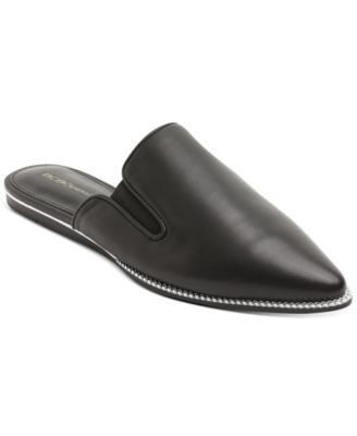 Женские гибкие кожаные слипоны Lanni черного цвета с цепочкой BCBGENERATION размер 6 м 3490₽