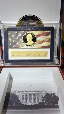 A Word From POTUS Warren G. Harding Handwritten Word & Coin