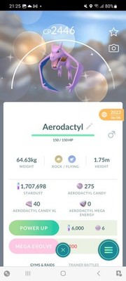 Pokemon Go Shiny Areodactyl Umhängetasche 