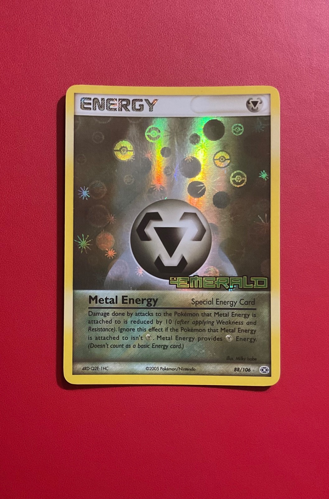 2005 Pokemon TCG - Metal Energy (Reverse Holo) 88/106 -NM- EX Emerald