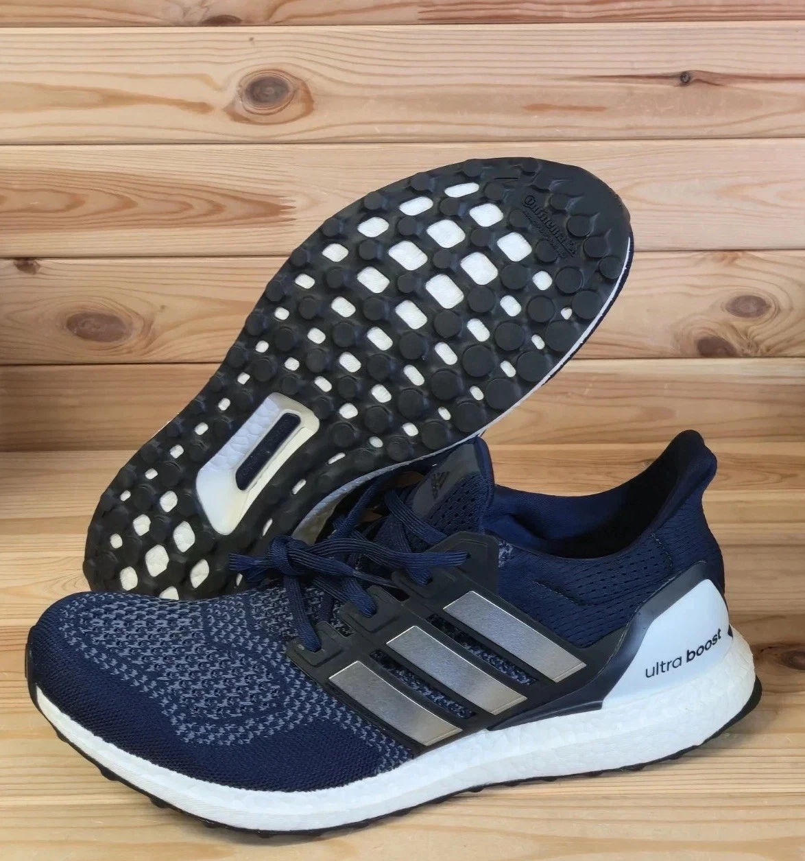 adidas UltraBoost 1.0 Blue White Comfy Athletic Shoes JR1985 Men's New
