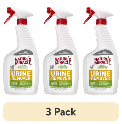 (3 Pack) Nature S Miracle Dog Urine Remover Enzymatic Formula, for Carpet, Hard 
