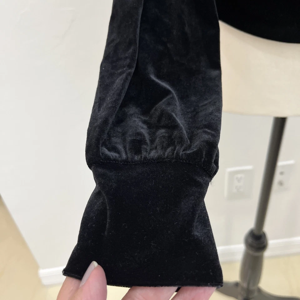 NUEVA SUDADERA CON CAPUCHA EXPRESS MUJER TERCIOPELO NEGRO TALLA S NUEVA CON ETIQUETAS Foto 4 de 4