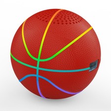 INLOOKSEEK Mini Light Up Basketball  Glow in The Dark LED, Small, Red