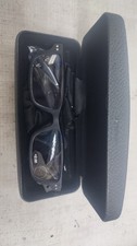 Black Hard Shell Eyeweare Glasses 2.0 Reading Case w Cleaning Cloth NEW