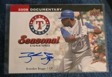 2008 Upper Deck Documentario Firme Stagionali #BB Brandon Boggs AUTO BB