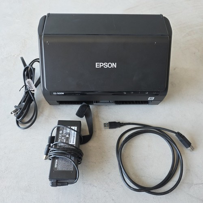 #ad #ad Epson Workforce ES 500W J381B Black Wireless Duplex Document Scanner $134.95