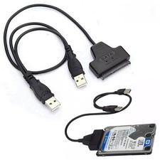 Dual Power eSATA USB 12V 5V Combo to 22Pin SATA USB Hard Disk Cable Adapter