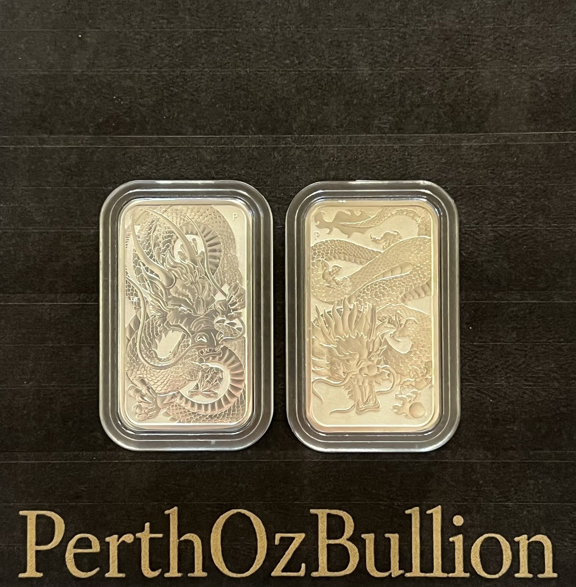 Perth Mint 1oz Silver Rectangular Dragon 2021/2022 Bundle | In