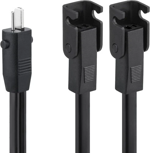 Recliner Power Y Splitter Cord, 2 Pin Cable for Dual Motor Chair, Lazyboy