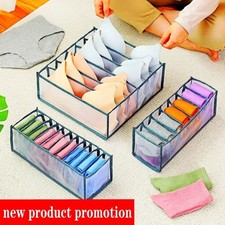 Clothes Drawer Organiser Divider Wardrobe Closet Storage Jeans Bra Underwear UK