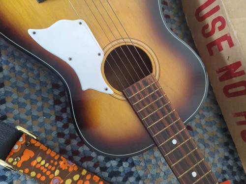 Holy Grail Vintage 1967 Norma 3/4 Parlor Guitar FG3 Reinforced Steel Neck RARE - Picture 11 of 24