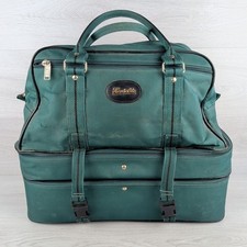 Henselite Lawn Bowls Bag Green 3 Tier Double Compartment Carry Case Zip