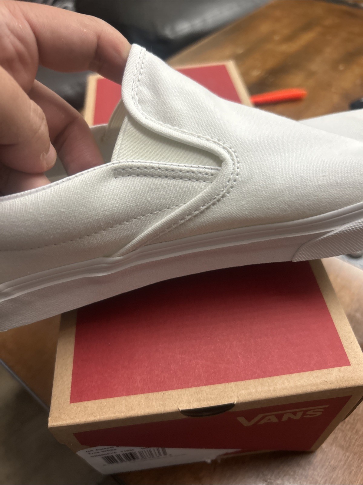 Vans Slip On True White Size 11 Men