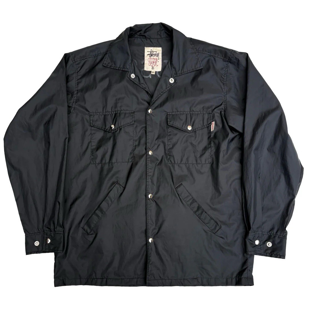 Stussy 1990 90s Vintage USA Made Outer Gear Nylon Black Rare Coach
