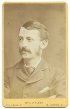 CDV Carte de Visite London W Flower Maltby 176 Upper St Islington Portrait Man