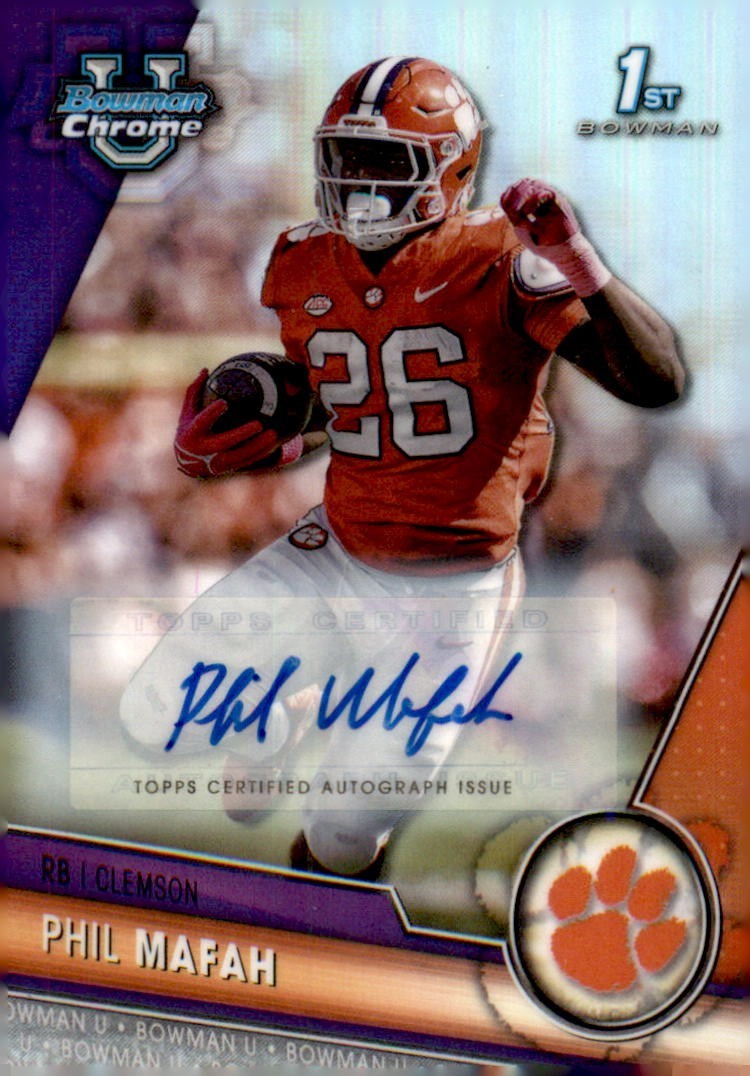 2023 Bowman Chrome U Refractor Phil Mafah Autograph #81 /499