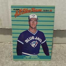 Fleer 1988 All Star Team Tom Henke #2 Toronto Blue Jays MLB Baseball Card Insert