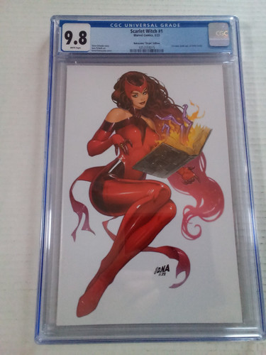 Scarlet Witch #1 (2023) CGC 9.8 ; 1st APP of Darcy Lewis; WHITE PAGES! Gorgeous!