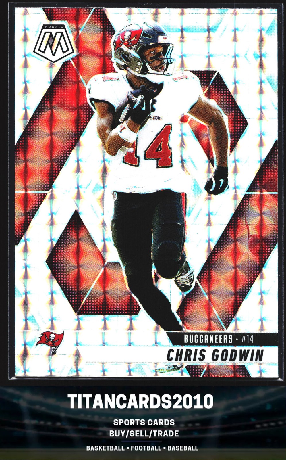 Chris Godwin 2025 Panini Mosaic Silver Refractor Tampa Bay Buccaneers #167