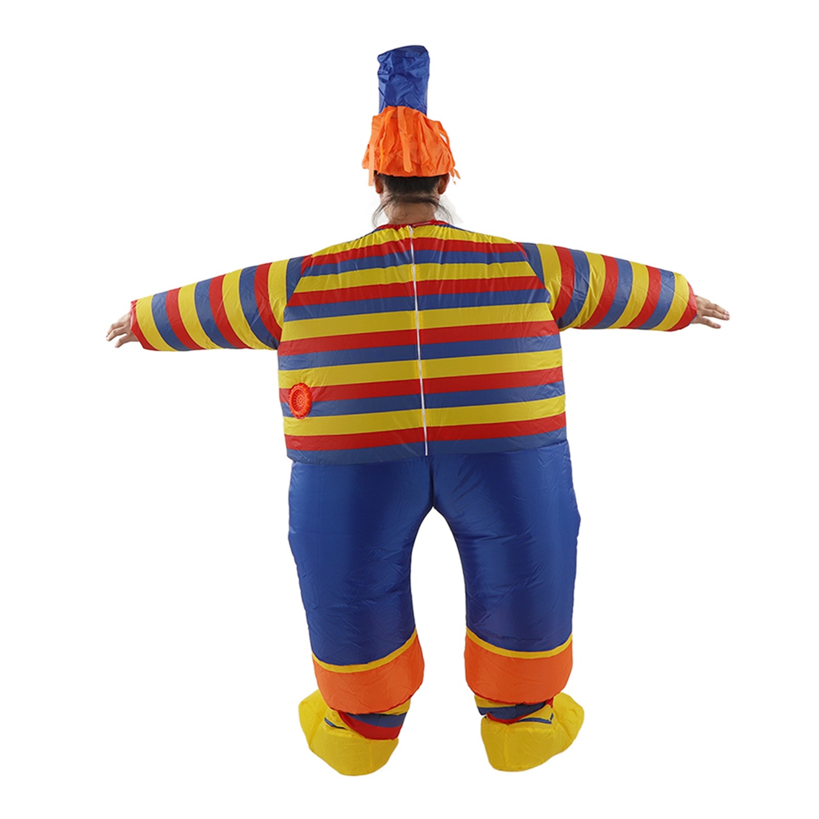 Inflatable Clown Costume Blow Up Jumpsuit For Halloween Cosplay Party Chri