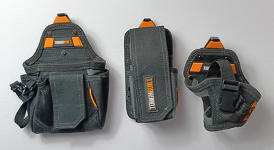 3 TOUGH BUILT CLIP TECH HAND TOOL POUCH DRILL HOLSTER UTILITY POUCH HEAVY DUTY