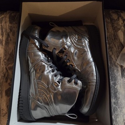 Mens Neil Barrett X Puma Project 10 High Top In Size 8 In Gunmetal HARD TO FIND 