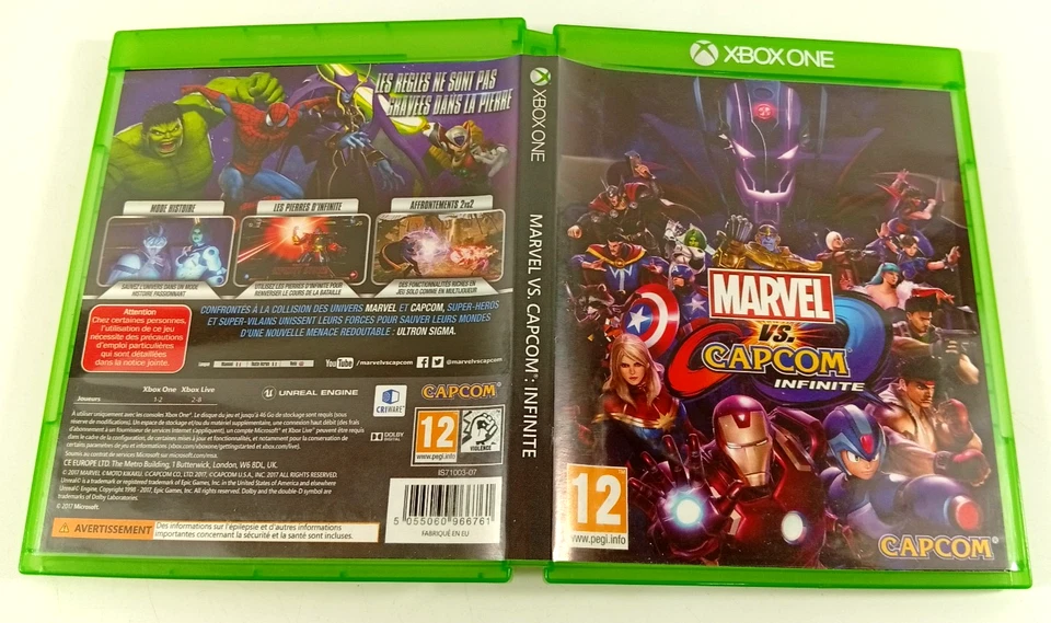 Jeu Xbox One VF Marvel vs Capcom Infinite Disque etat parfait Envoi rapide suivi, photo 2 sur 2