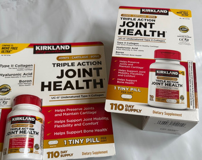 2 Pack Kirkland Triple Action Joint Health Cartilage Bone Move Free Ultra 110 ct
