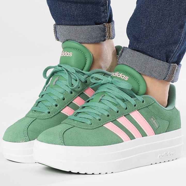 Adidas VL Court Bold Women's Athletic Shoe Sneakers Trainers Green