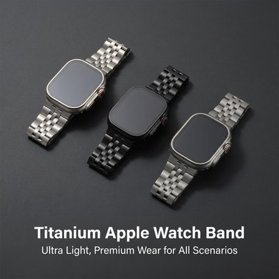 Premium Titanium Band for Apple Watch Ultra 3 2 1 Series 11 10 46mm Metal Strap