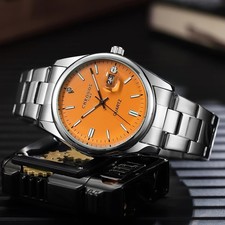 42MM CHRONOS Quartz Luxury Mens Watch Stainle...