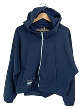 Felpa con cappuccio da donna Jack Wolfskin taglia XL 46 blu outdoor zip