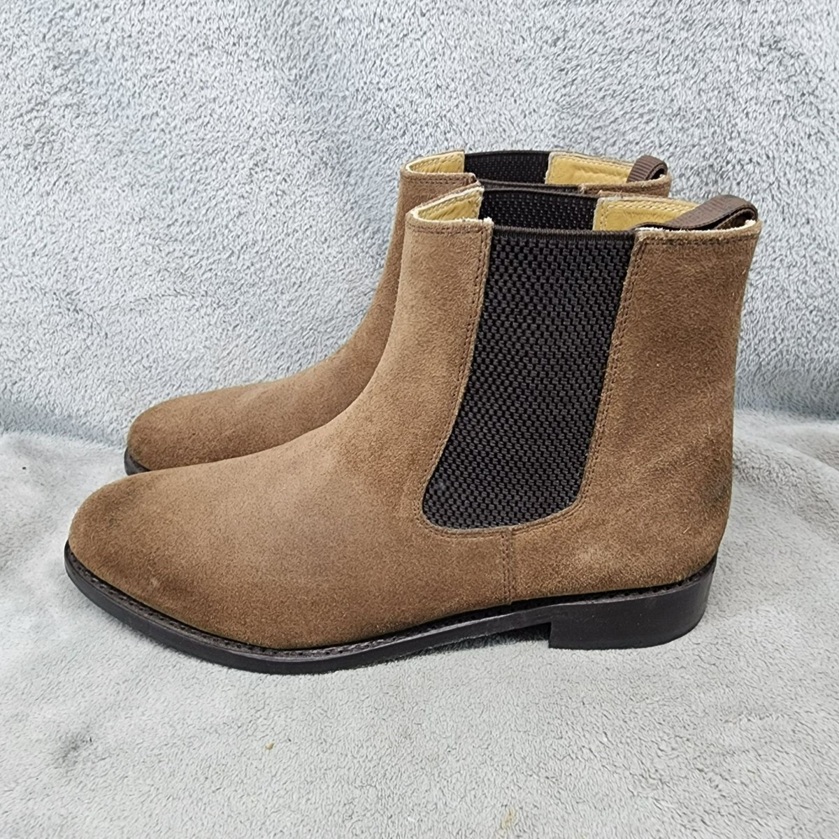 Samuel Windsor Shoes Mens 9.5 Brown Leather Chelsea Boots | eBay